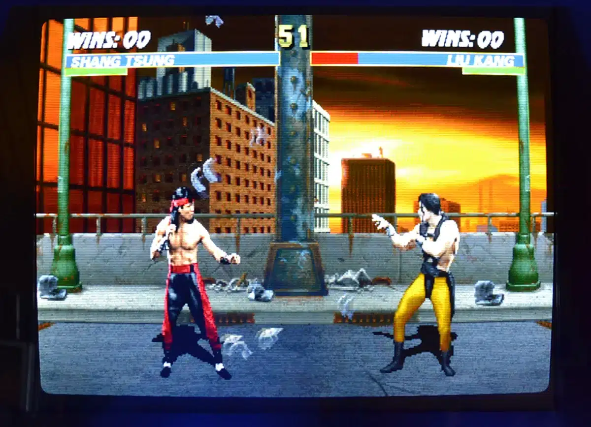 Authentic CRT arcade on MAME display calibration on modern LCD screen