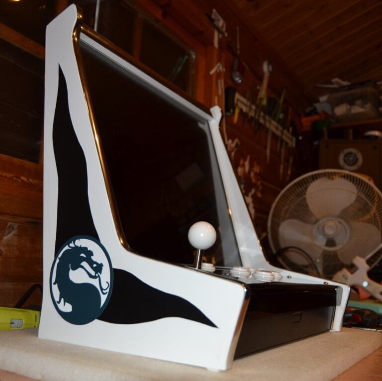 mini arcade bartop for retro games one player horizontal
