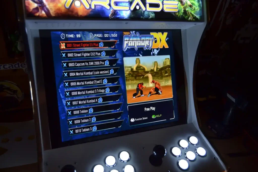game cabinet with Pandory dx tool installed